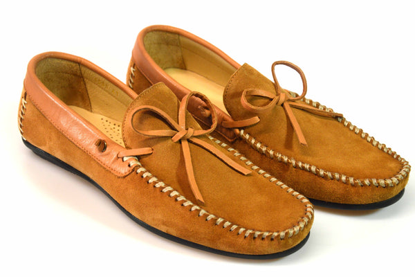 Mokassins Velours Cognac