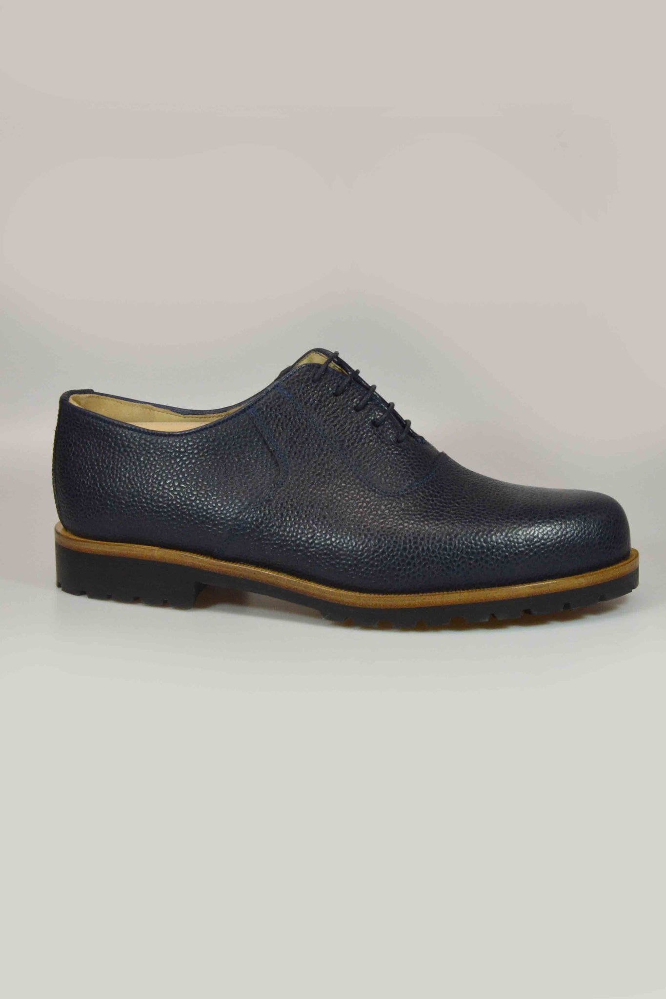 Haferlschuh Mittelschnürung Scotch Blau
