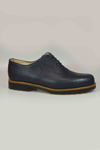 Haferlschuh Mittelschnürung Scotch Blau